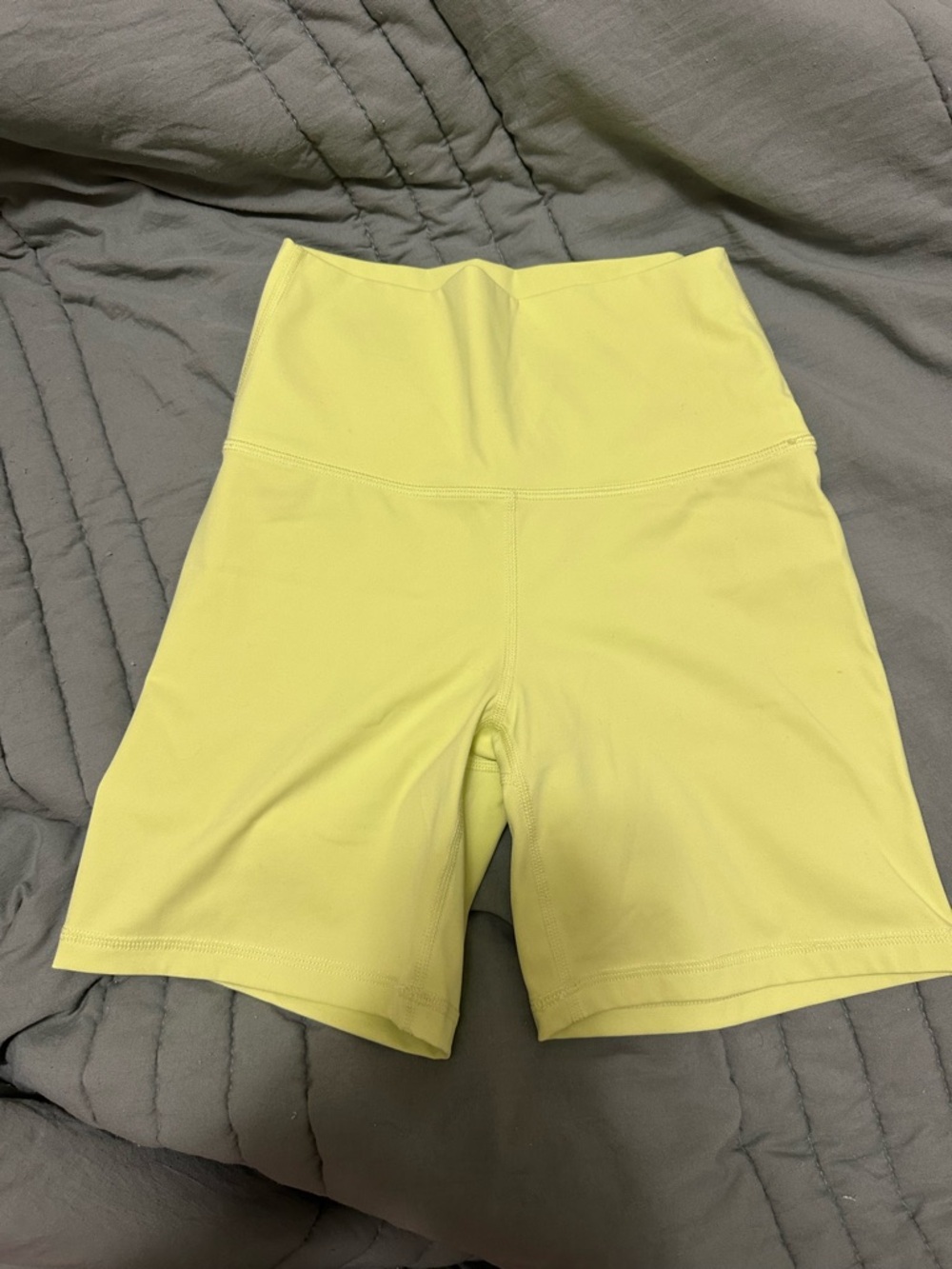 SET Active High-Waist Bike Shorts in Lemon Yellow